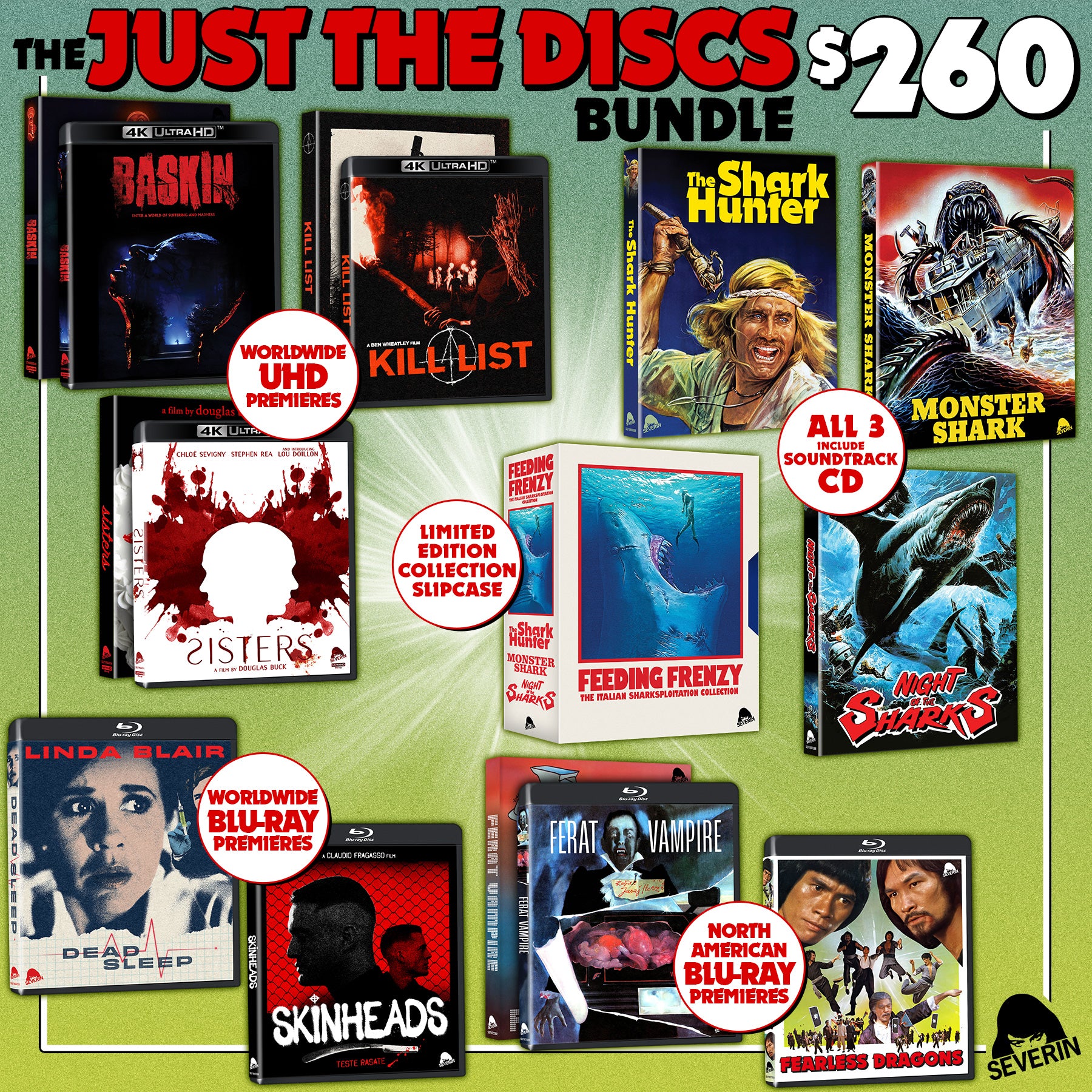 Summer Sale '25 Just the Discs Bundle – Severin Films