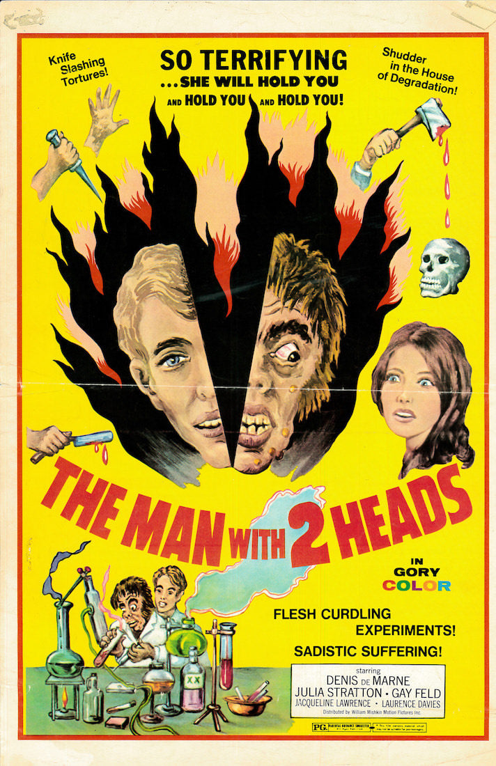 The Man With 2 Heads Sticker