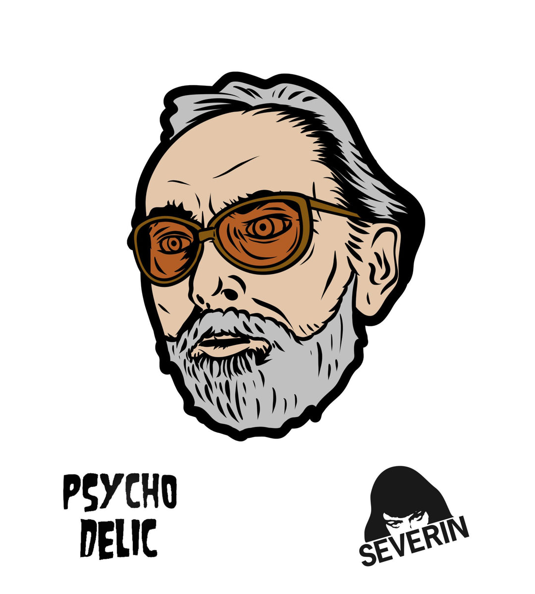 Severin Films Hall of Fame Enamel Pin #2: Umberto Lenzi