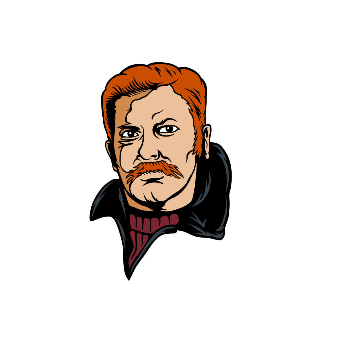 Severin Films Hall of Fame Enamel Pin #19: Andy Milligan