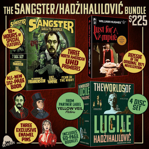 SEVERIN FEATURES HISTORIC SANGSTER/HAMMER COLLECTION,  WICKER MAN DOC & NEW PARTNER LABEL  LUCILE HADŽIHALILOVIĆ BOX SET
