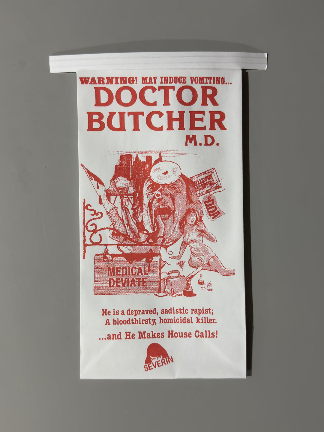 DOCTOR BUTCHER M.D. Barf Bag