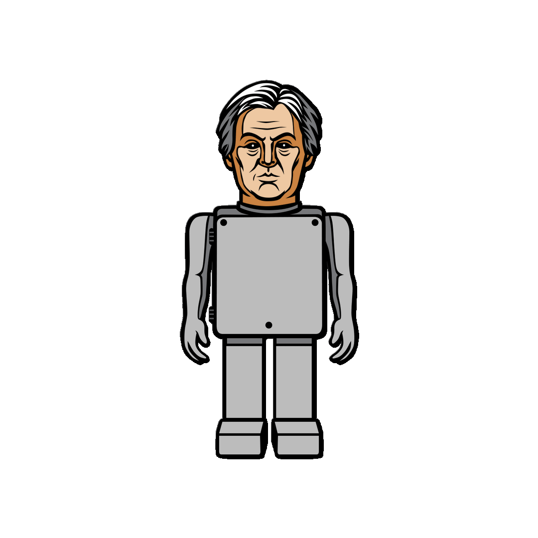 Asylum [Herbert Lom Robot] Enamel Pin
