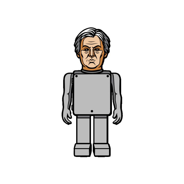 Asylum [Herbert Lom Robot] Enamel Pin