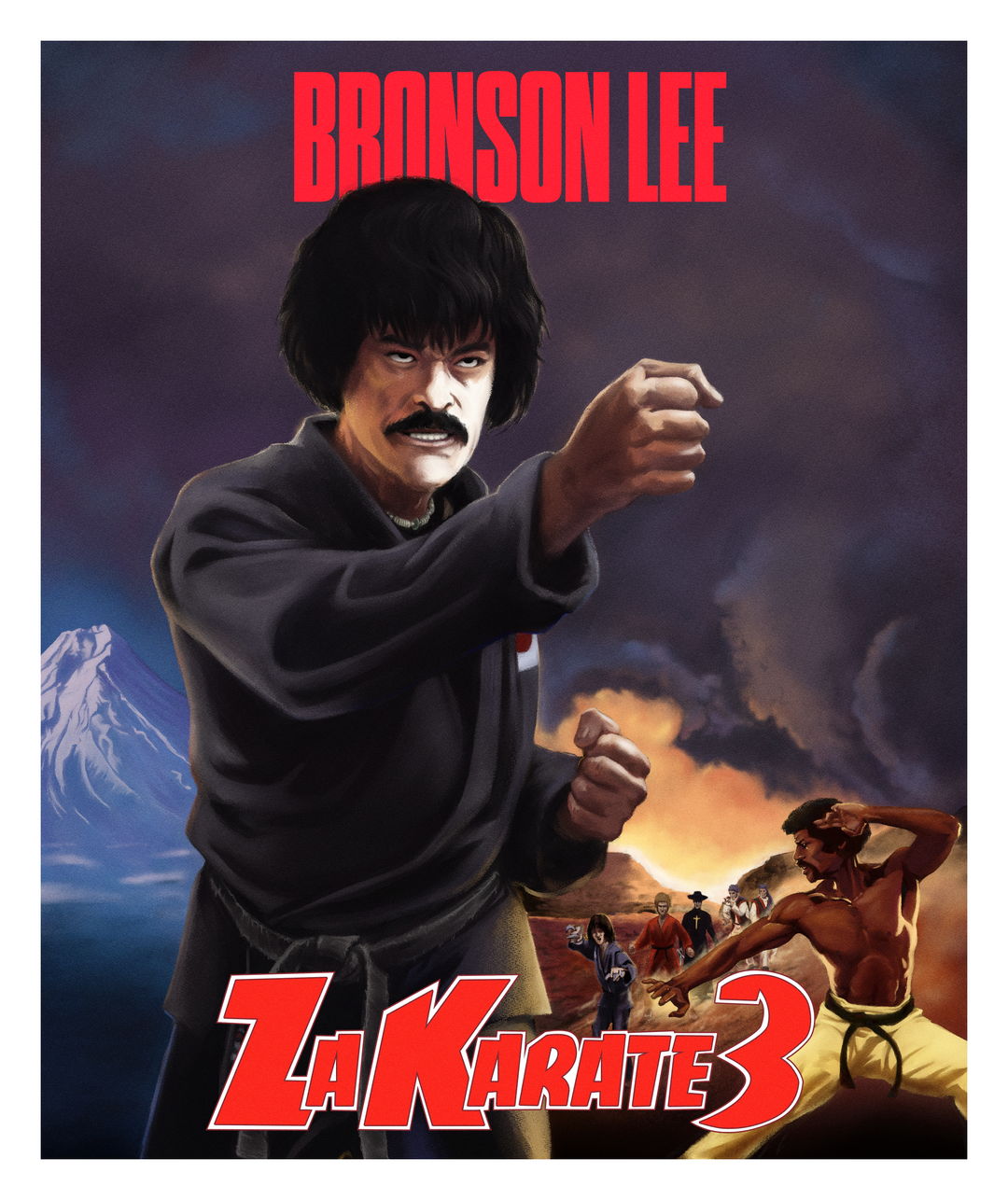 Bronson Lee Za Karate 3 Sticker